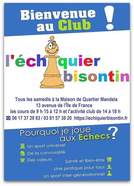 affiche club échiquier bisontin