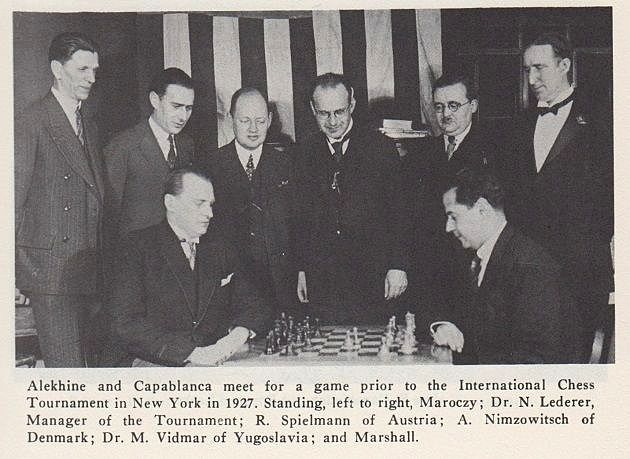 Alekhine marshall 1927 new-york
